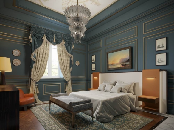 Magnificent Tuscan palace, for rent, in the center of Forte dei Marmi.