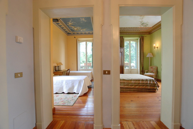 Luxury two-level apartment, in a historic villa with swimming pool, in Stresa.