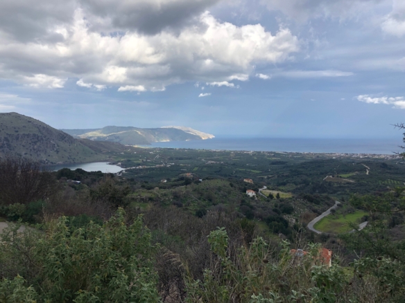 For sale beautiful plot with the sea and Lake Kournas views, in the area of ​​the city of Chania.
