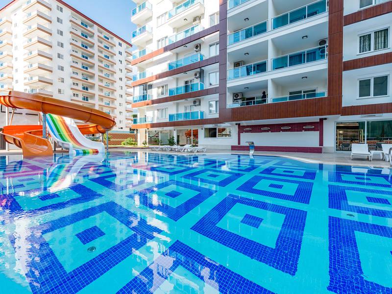 Residential complex in Alanya, Mahmutla for summer break