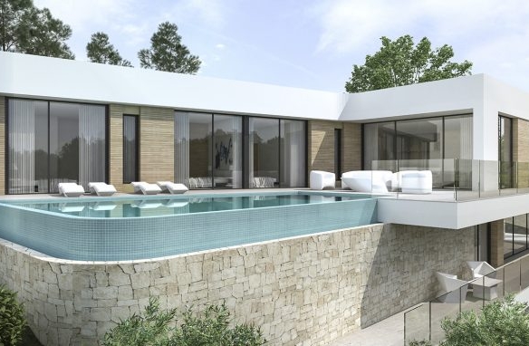 Villa project, sea view, in Moraira, Costa Blanca.