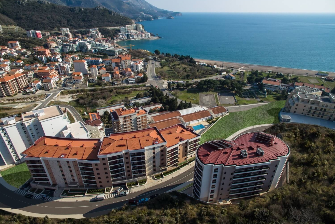 Apartments in the resort village of Becici