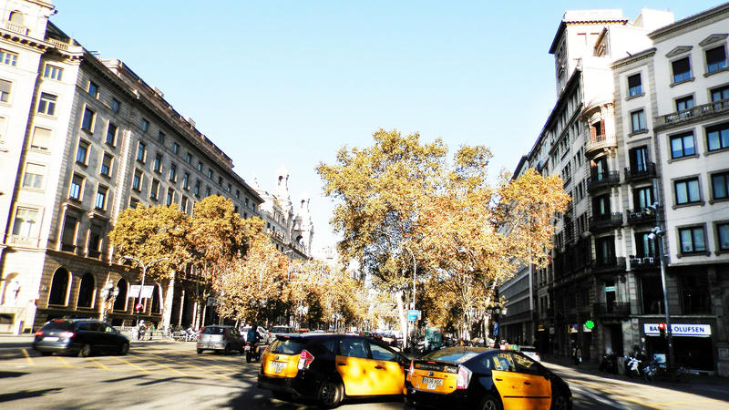 The building is in the center of Barcelona.