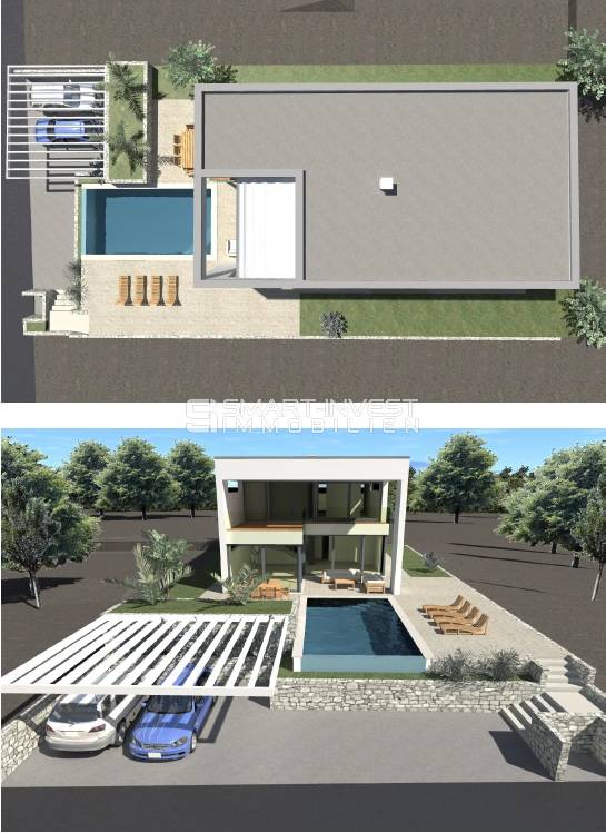 ISLAND OF KRK, beautiful new villa with swimming pool
