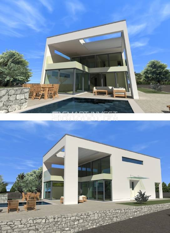 ISLAND OF KRK, beautiful new villa with swimming pool