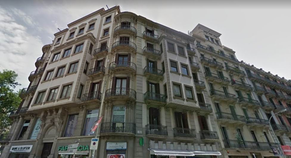The building is in the center of Barcelona.