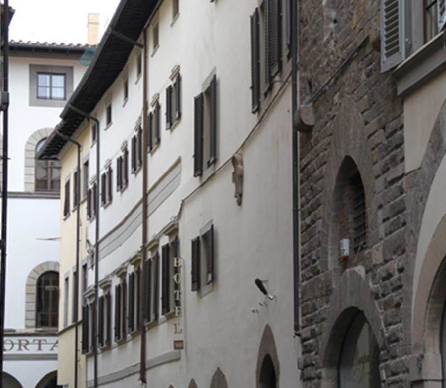 A boutique hotel in the historic center of Florence.