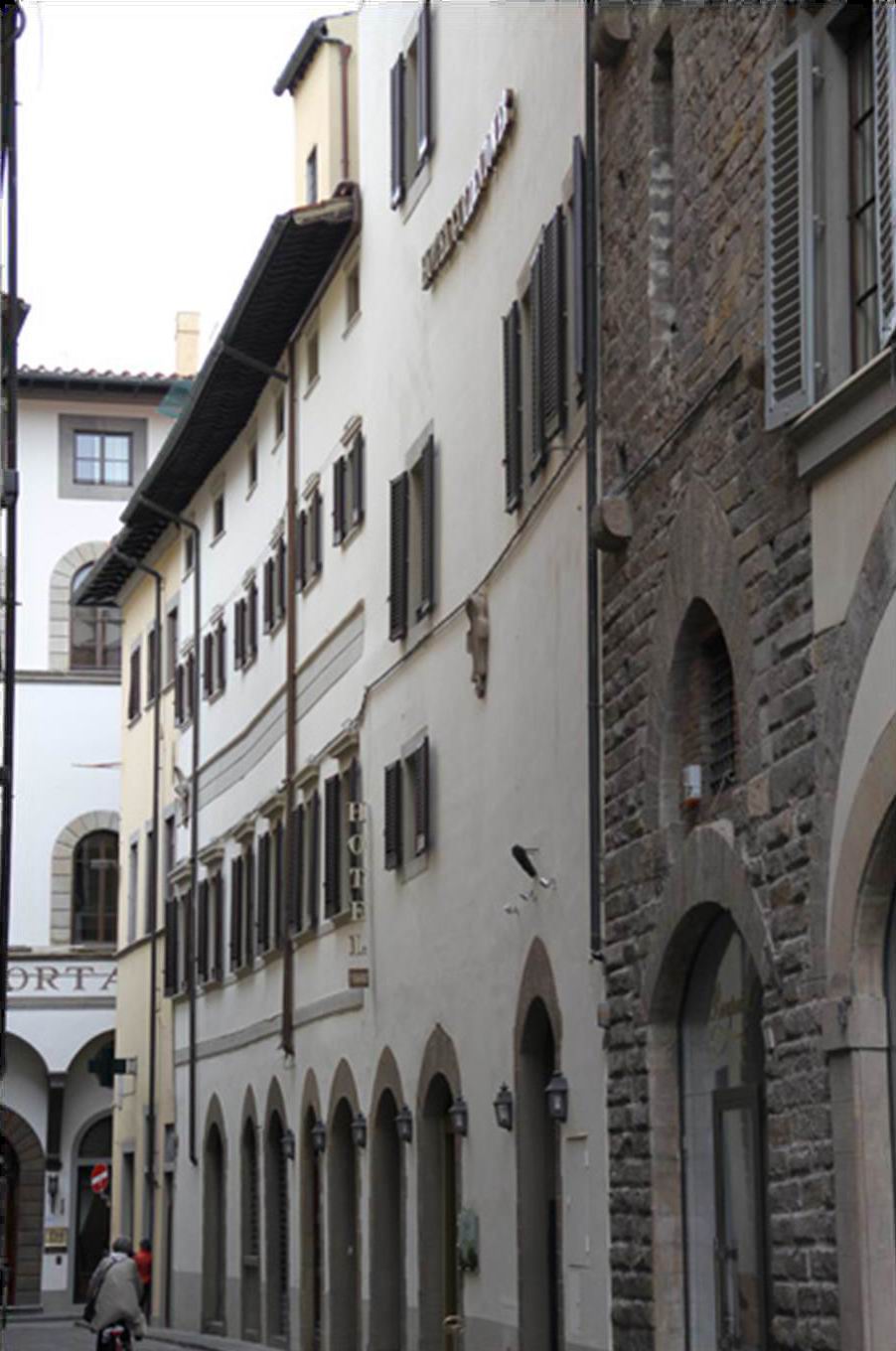 A boutique hotel in the historic center of Florence.