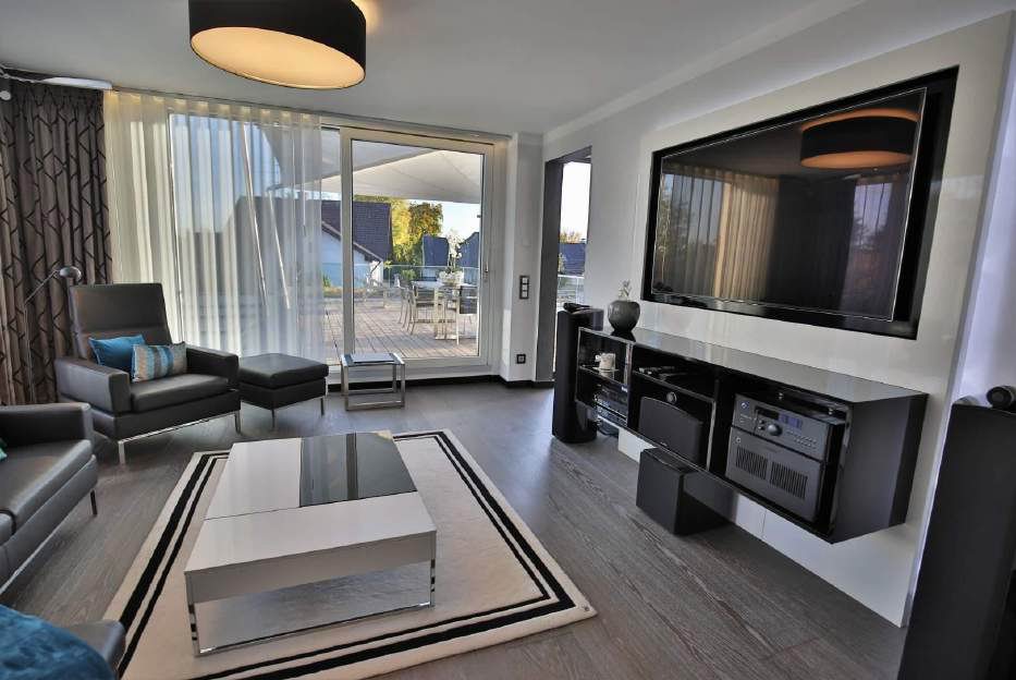 Luxurious duplex penthouse with a roof terrace in Munich.