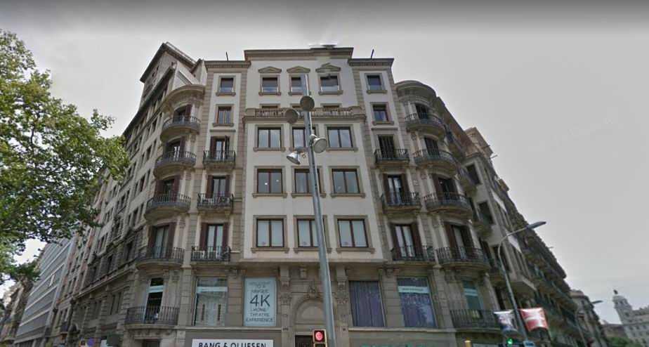 The building is in the center of Barcelona.