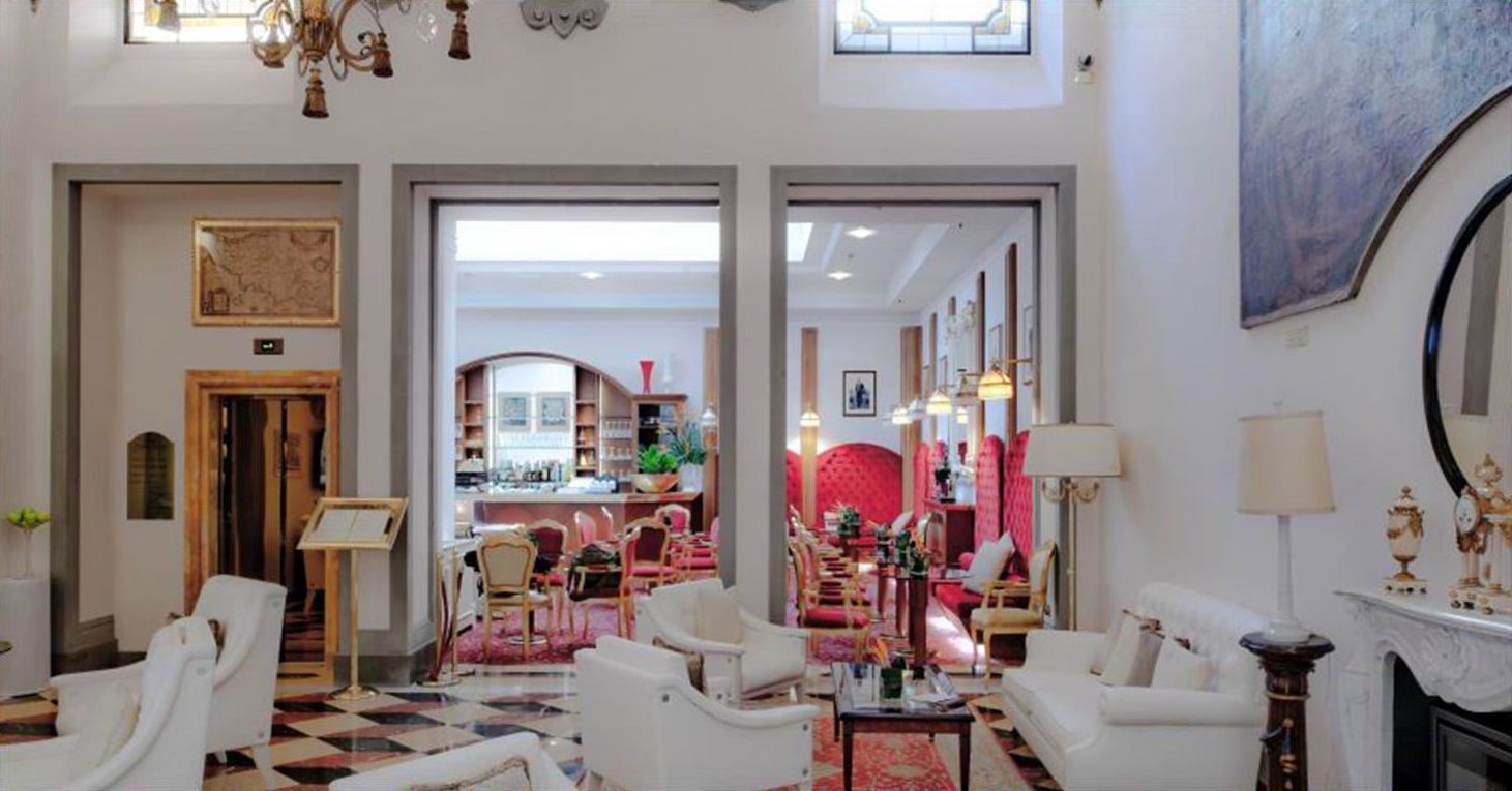 A boutique hotel in the historic center of Florence.