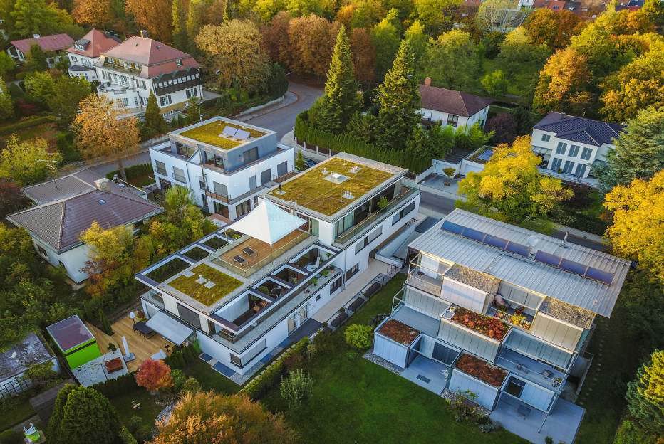 Luxurious duplex penthouse with a roof terrace in Munich.