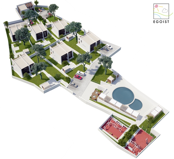 Investment project: land for the construction of a complex of villas