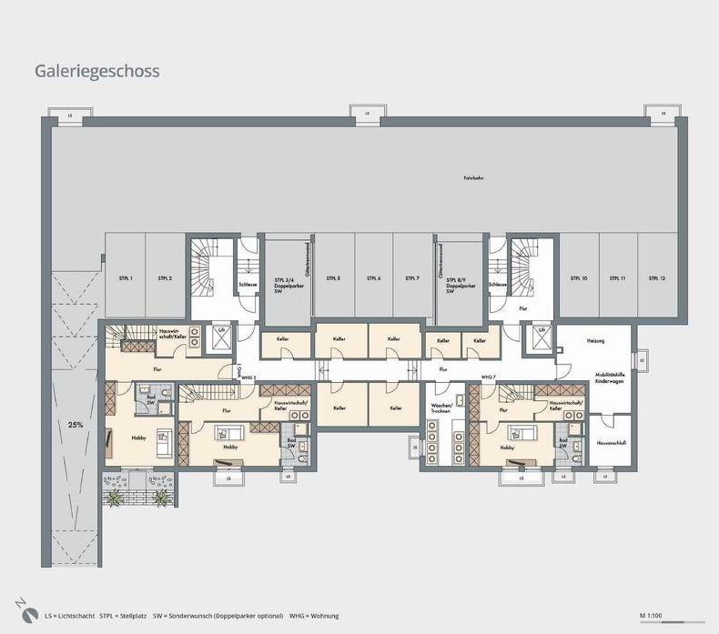 New apartment, with a large terrace, in Munich.