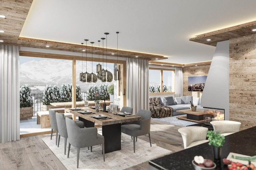 Luxury apartments in the ski resort of Ellmau.