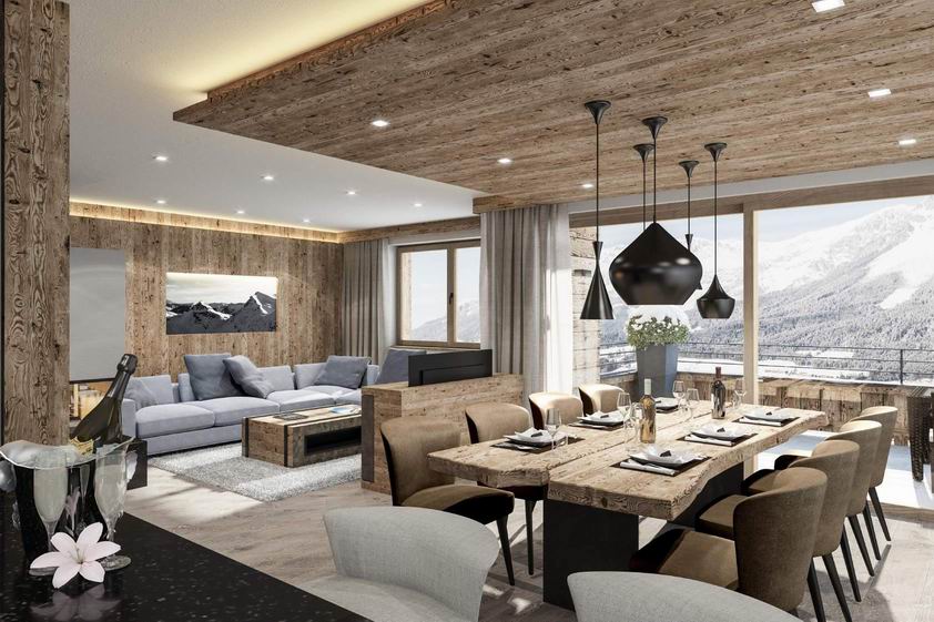 Luxury apartments in the ski resort of Ellmau.