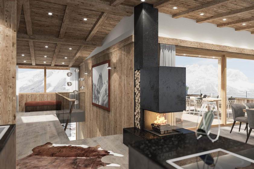 Luxury apartments in the ski resort of Ellmau.