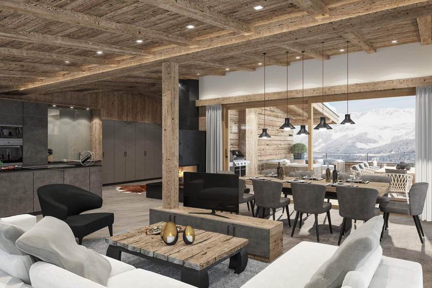 Luxury apartments in the ski resort of Ellmau.
