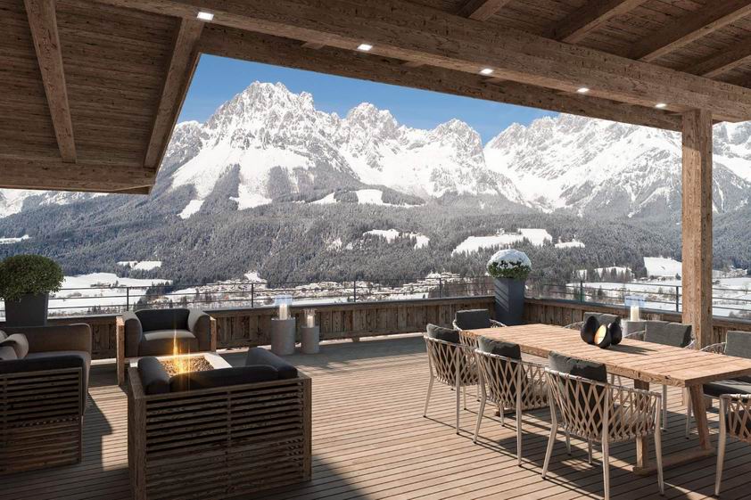Luxury apartments in the ski resort of Ellmau.