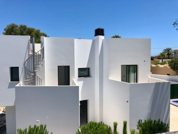 New Villa with sea views in Moraira, Costa Blanca.