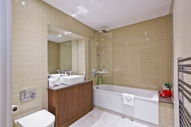 One bedroom apartment in a new house in London.