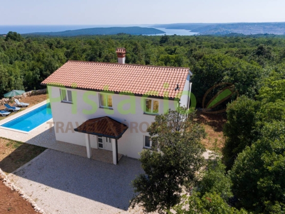 Newly built house with pool and sea view, Istria, Labin, Vlakovo.