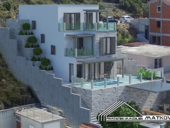 MODERN HOLIDAY VILLA WITH SWIMMING POOL IN SECOND ROW TO THE SEA