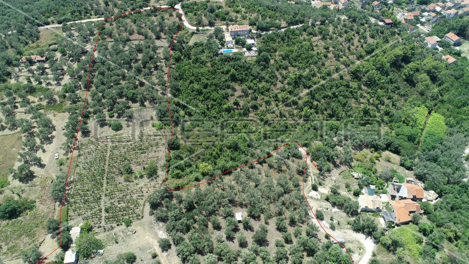 Object 100 m2 and agricultural land 23.260 m2 in Sipanska Luka, Dubrovnik, Croatia