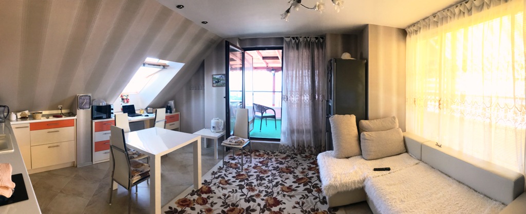 Apartment in Obzor with a panoramic sea view of 270 degrees