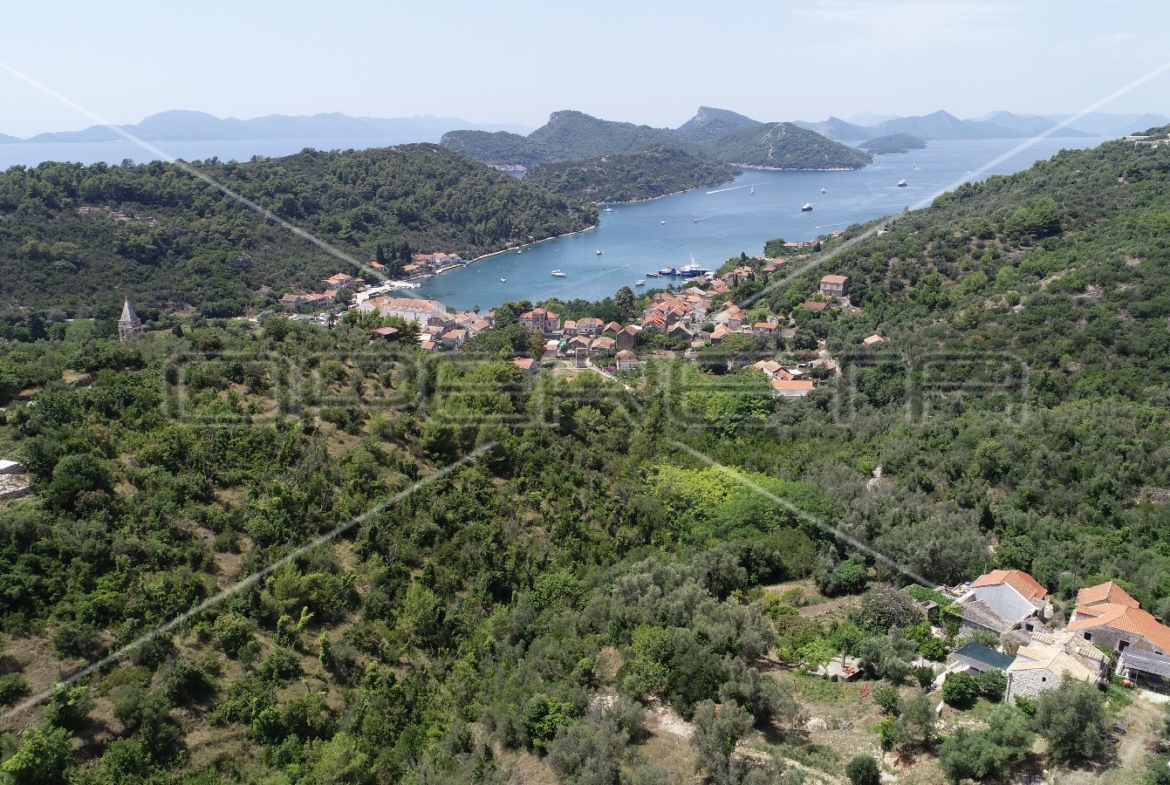 Object 100 m2 and agricultural land 23.260 m2 in Sipanska Luka, Dubrovnik, Croatia